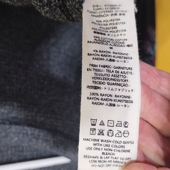 We The Free Long Sheer Floral Puff Sleeve Waffle Knit Cotton Blend Tunic XS Boho - Picture 3 of 5